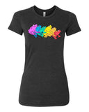 Rainbow Gay Frog Female Cut T-Shirt