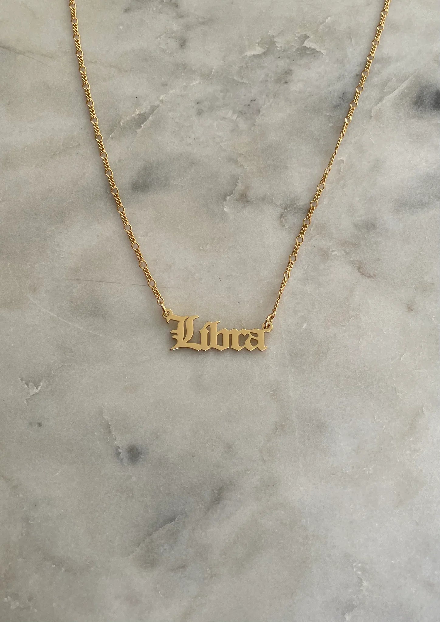GODDESS SOCIETY JEWELRY - ZODIAC PLAQUE NECKLACE