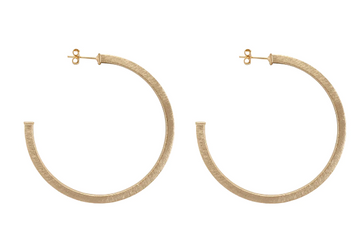 Sheila Fajl | Silvia Hoops - Brushed 18K Gold Plated