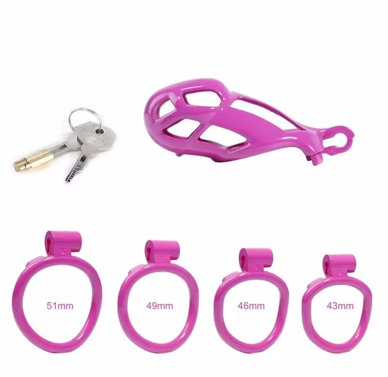 Maxi Cobra Male Chastity Cage With 4 Rings – JUPUDA