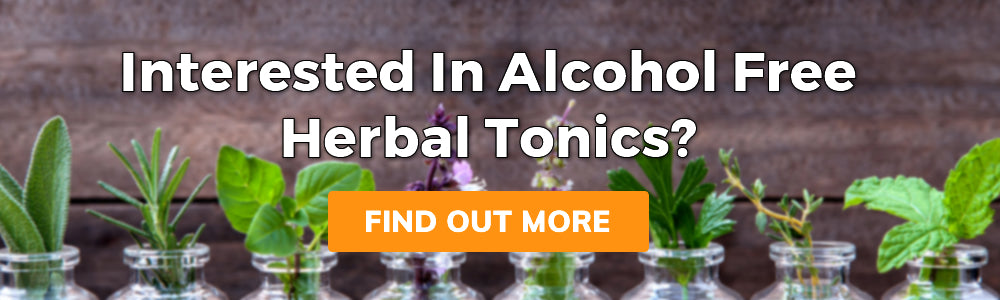 Alcohol Free Herbal Tonics Promotional Banner
