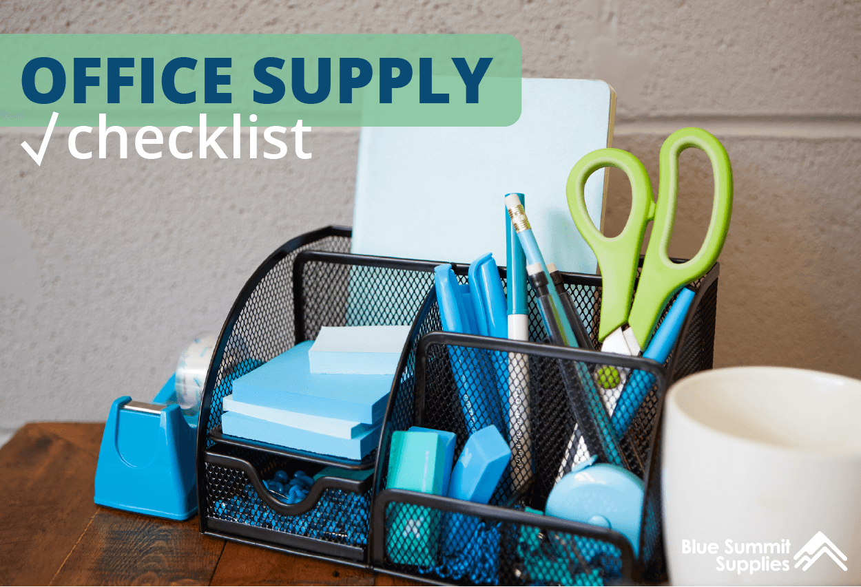 Free Downloadable Office Supply Checklist Form Blue Summit Supplies