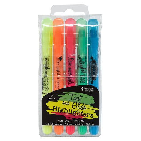 Dual Tip Bible Highlighters With Soft Chisel, 8 Pack No Bleed Highlighters,  Bible Safe Markers, Quick Dry Highlighters Set Earthy Tones 