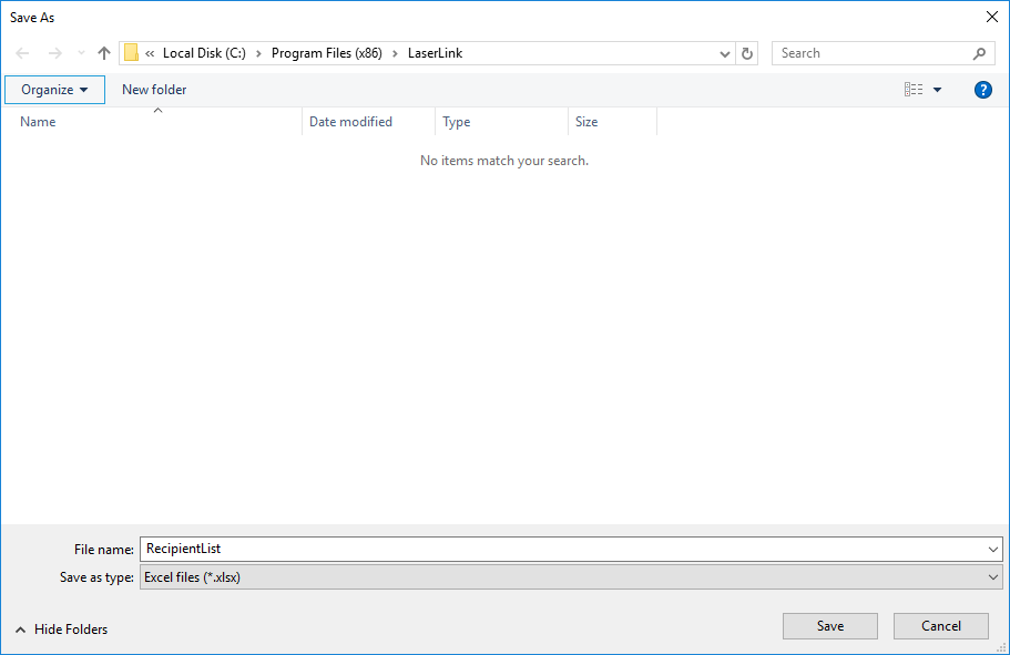 Importing Recipient Data Using an Excel Template