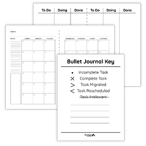 free bullet journal templates