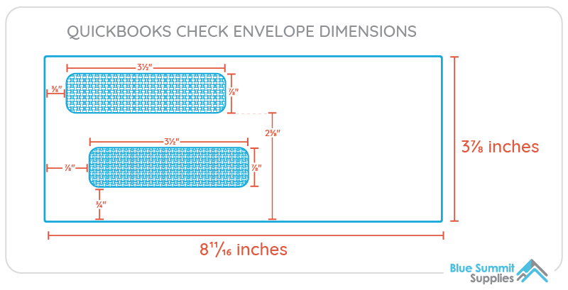What size envelopes for Quickbooks checks?