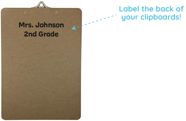 label clipboards