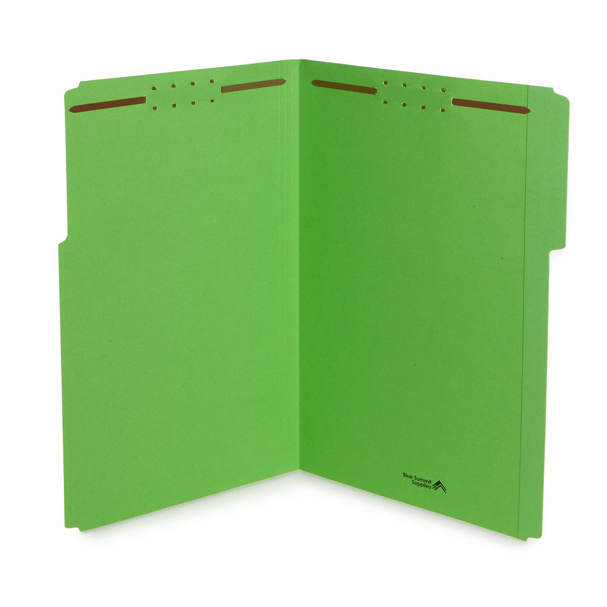 Fastener File Folders, Legal Size, Green, 50 Pack - Blue Summit Supplies