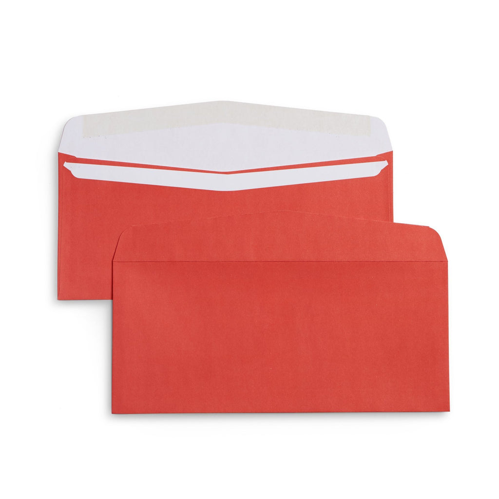 Blue Summit Supplies Business Envelopes, #10 Red Christmas Envelopes,