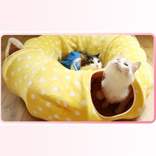 Cat Long Tunnel -  Cat extra large Tunnel with ball toy des 04