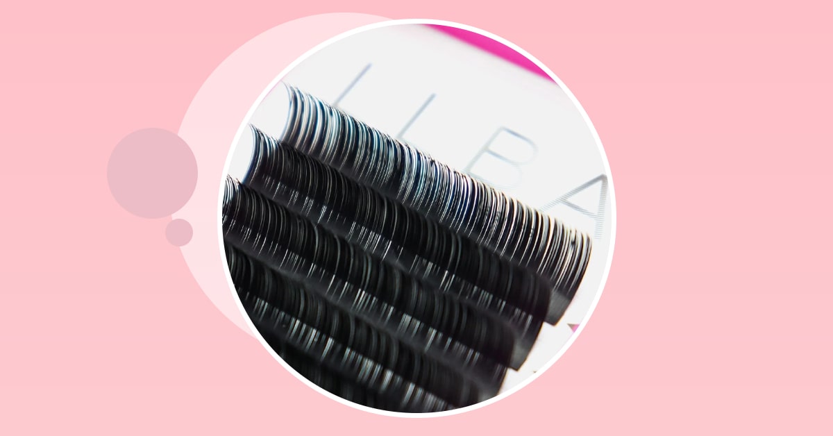 Lash sets using ellipse flat lashes