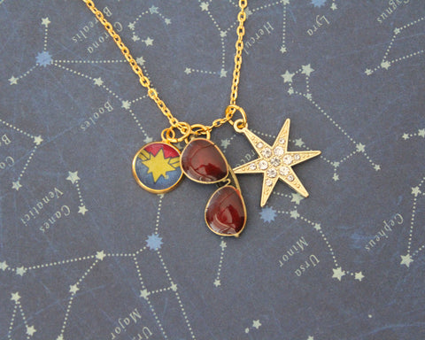 captain marvel jewelry necklace