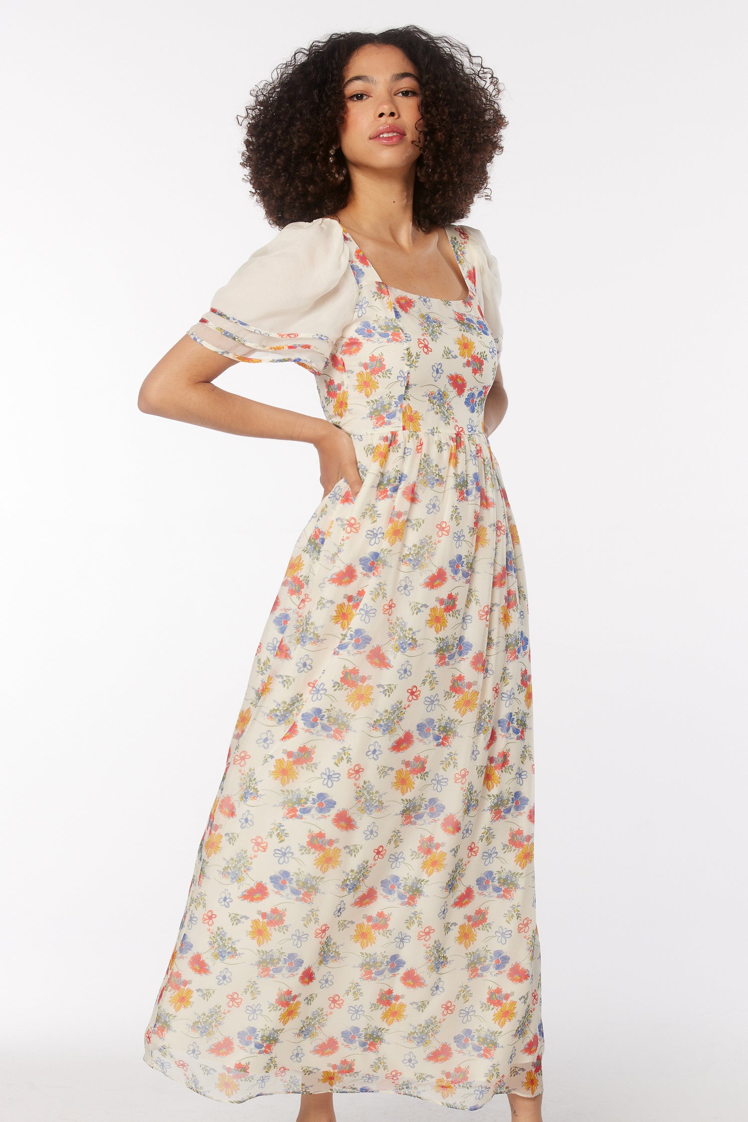 Shop Louis Vuitton 2021-22FW Bouclette tweed apron dress (1A9AUW