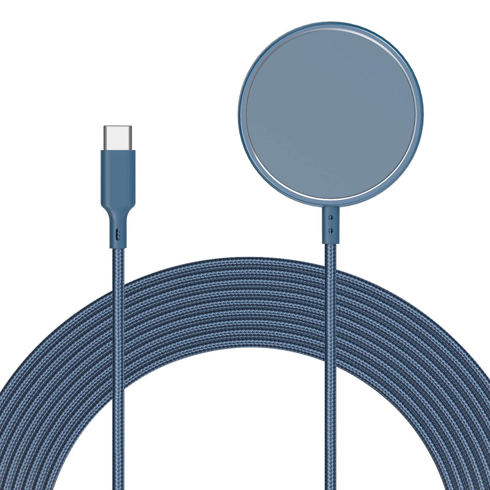 Magnetic Wireless Charger 10ft Blue [Magsafe Compatible]