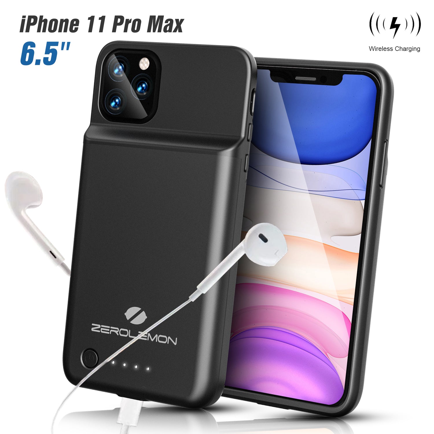 SlimJuicer iPhone 11 Pro Max 5000mAh Wireless Charging ...