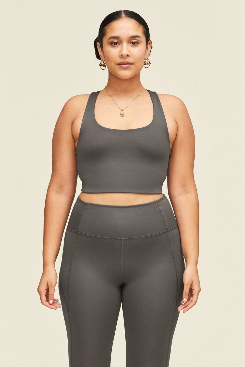 Girlfriend Collective Compression Sports Bra, Porcini