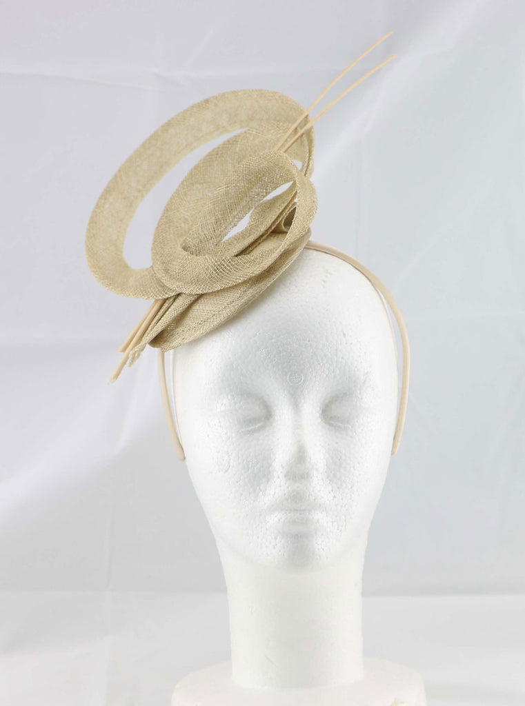 gold fascinator