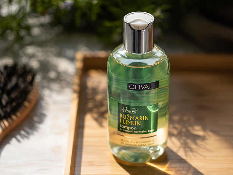olive natural shampoo rosemary lemon