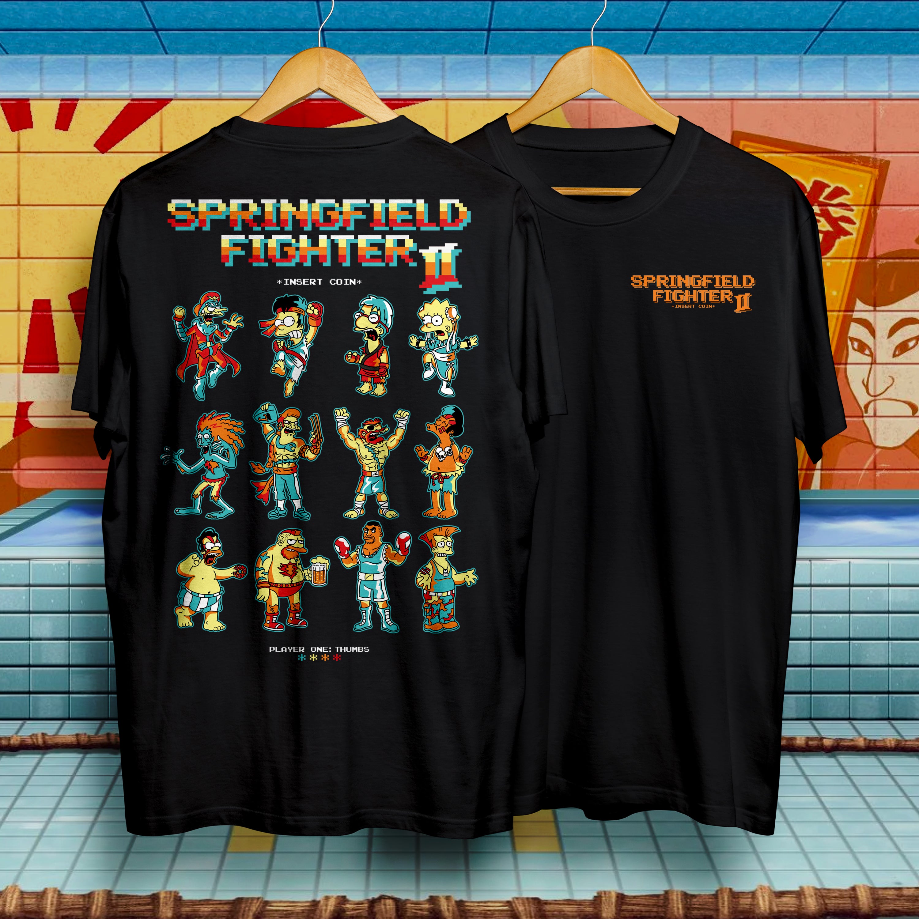 Springfield Fighters T Shirt Thumbs Design