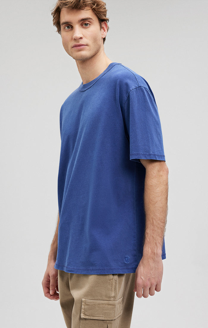 Shop Mavi Crew Neck T-shirt In Mazarine Blue In Medium Blue