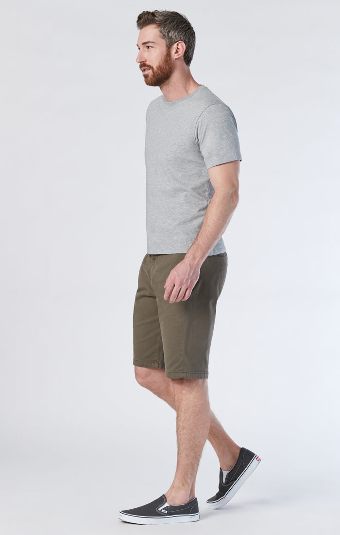 Shop Mavi Jacob Crop Shorts In Sage Twill In Green
