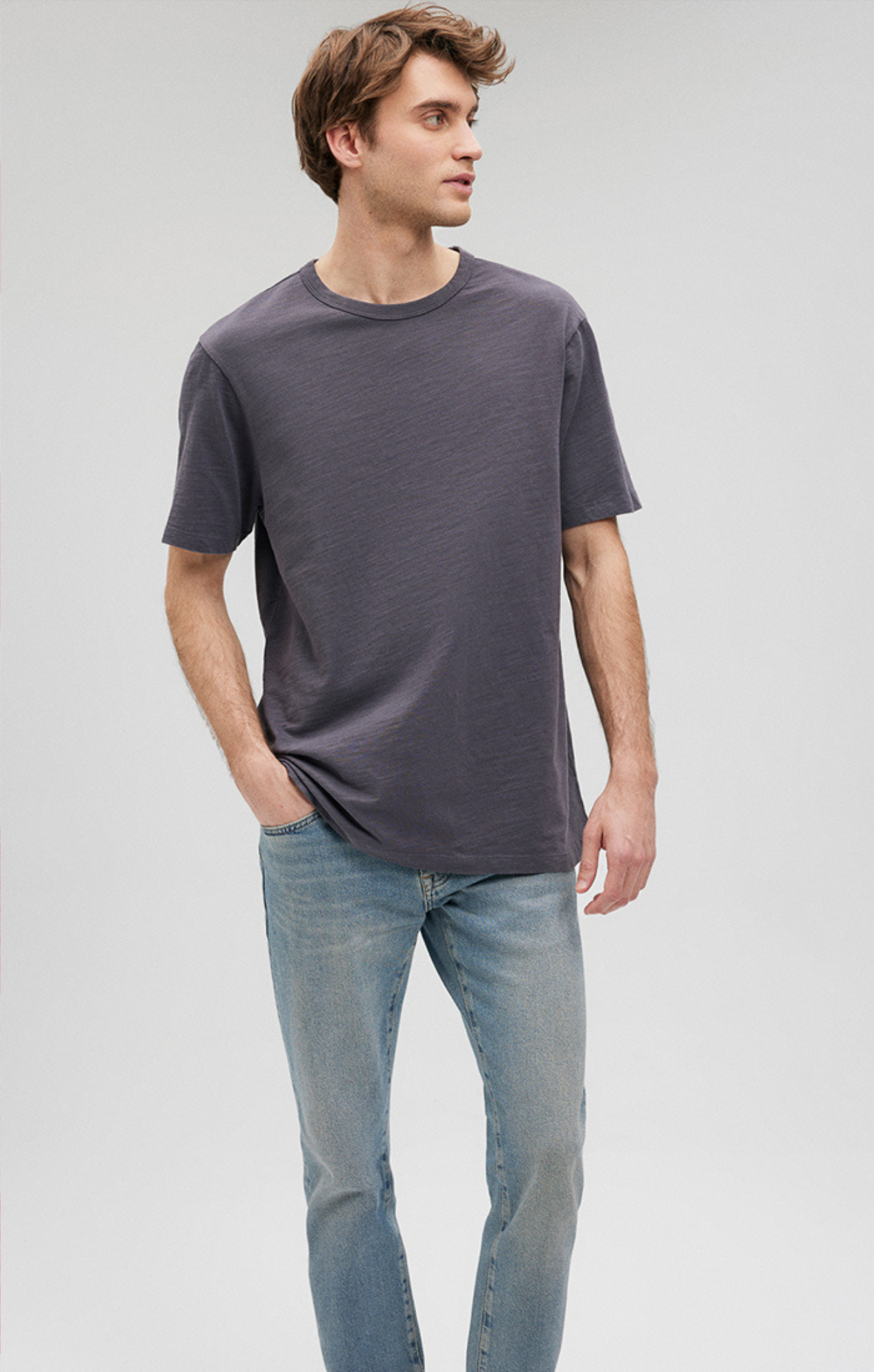 Shop Mavi Short Sleeve T-shirt In Periscope In Purple