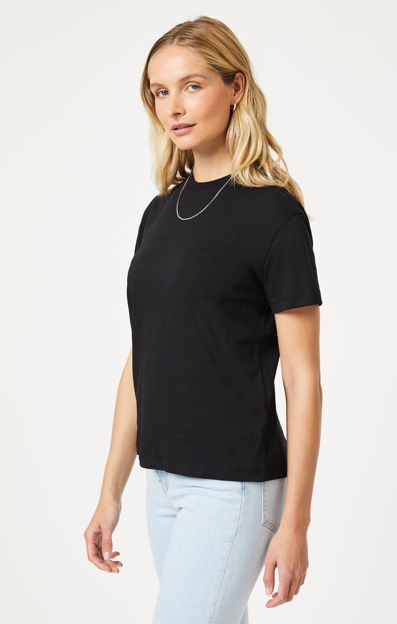 Shop Mavi Crew Neck T-shirt In Black