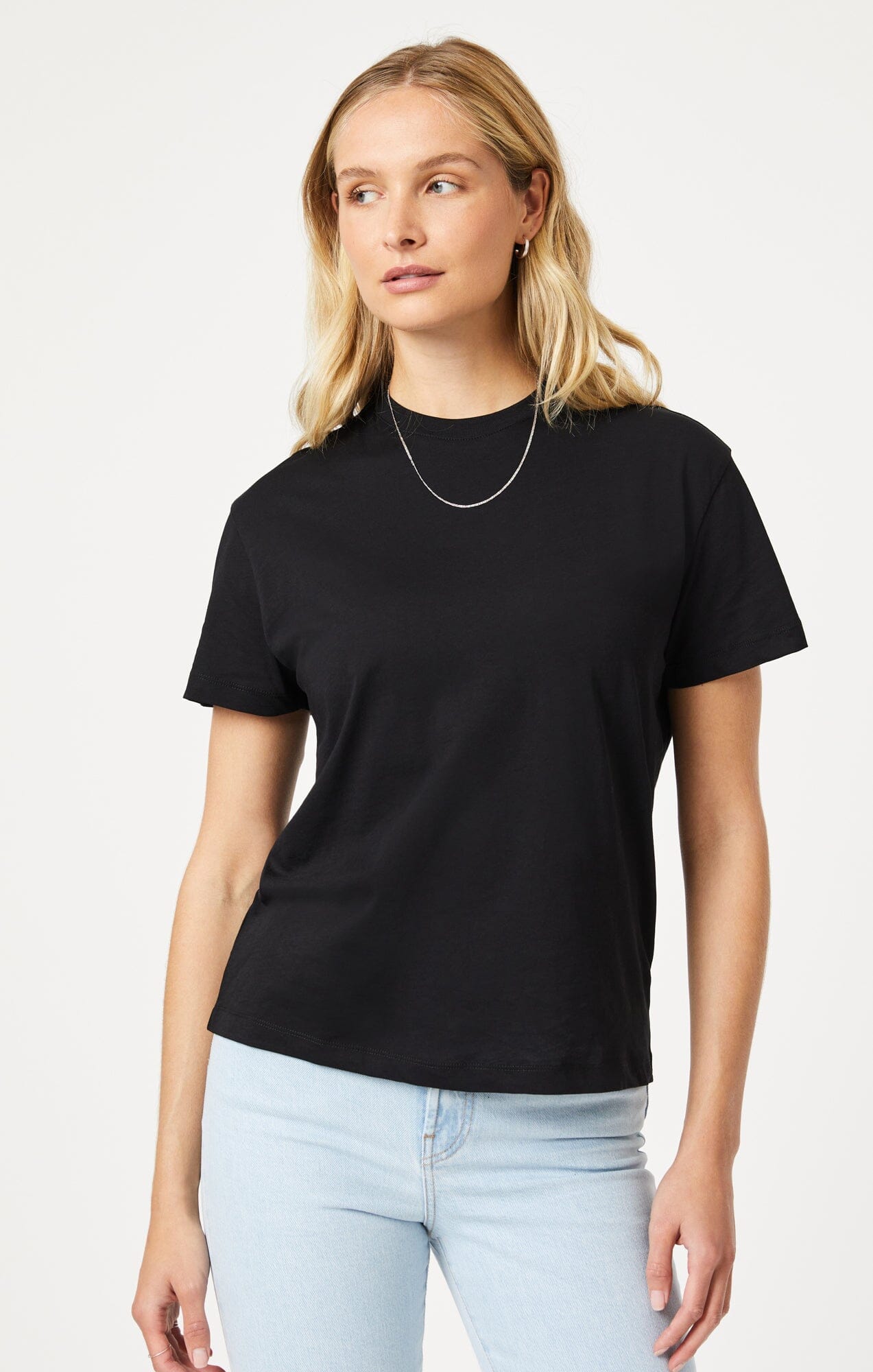 Shop Mavi Crew Neck T-shirt In Black
