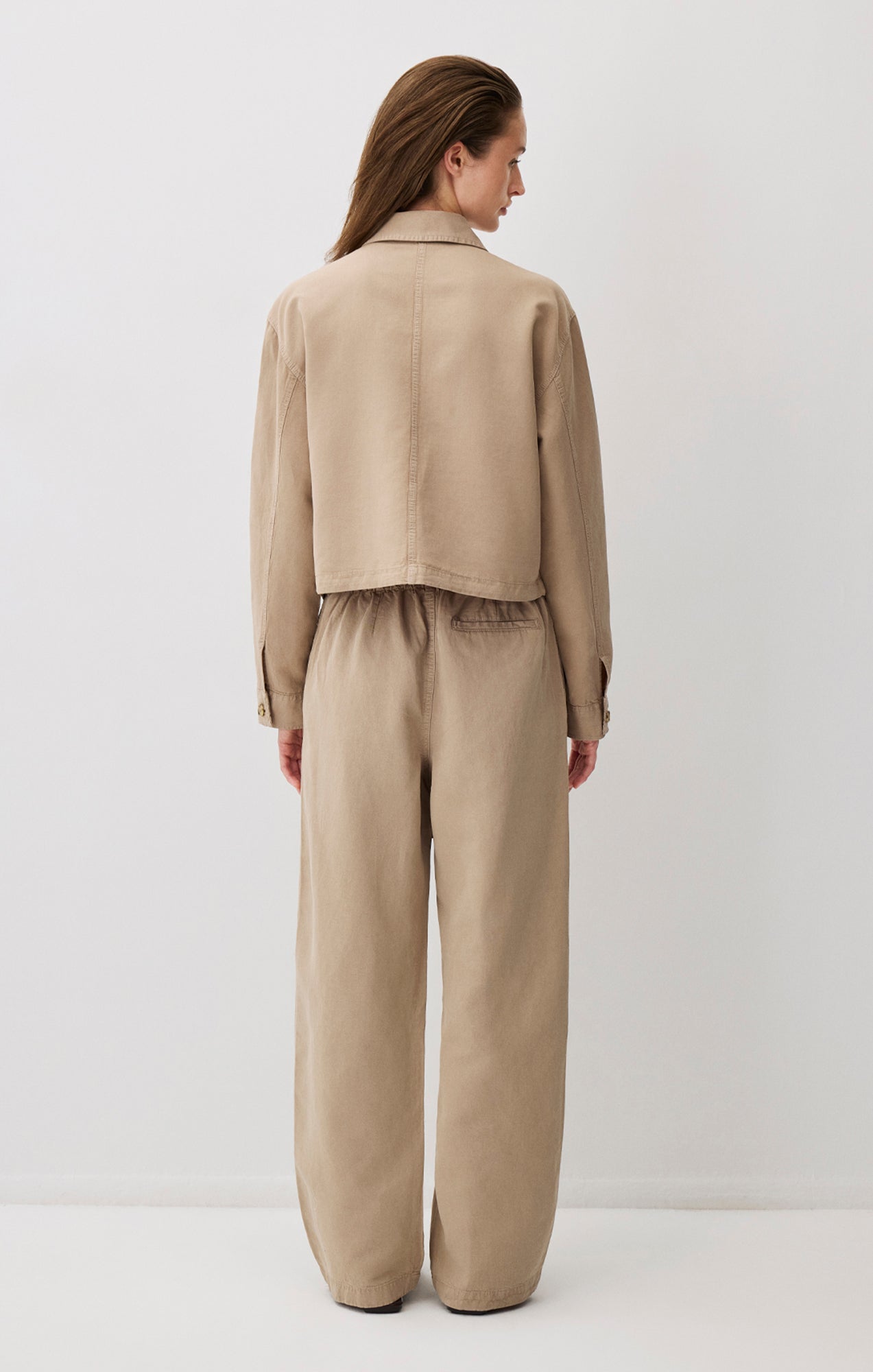 Mavi Straight Leg Tencel™ Pants In Chinchilla