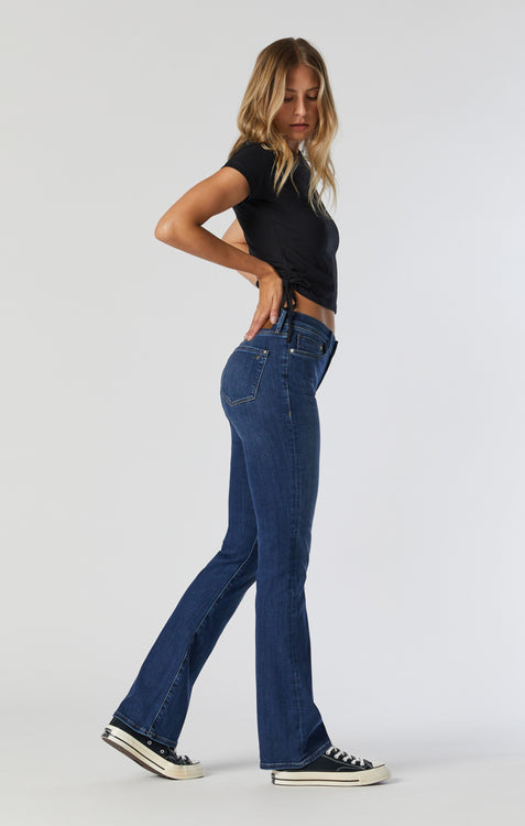 Mavi BELLA - Bootcut jeans - rinse miami stretch/rinsed denim