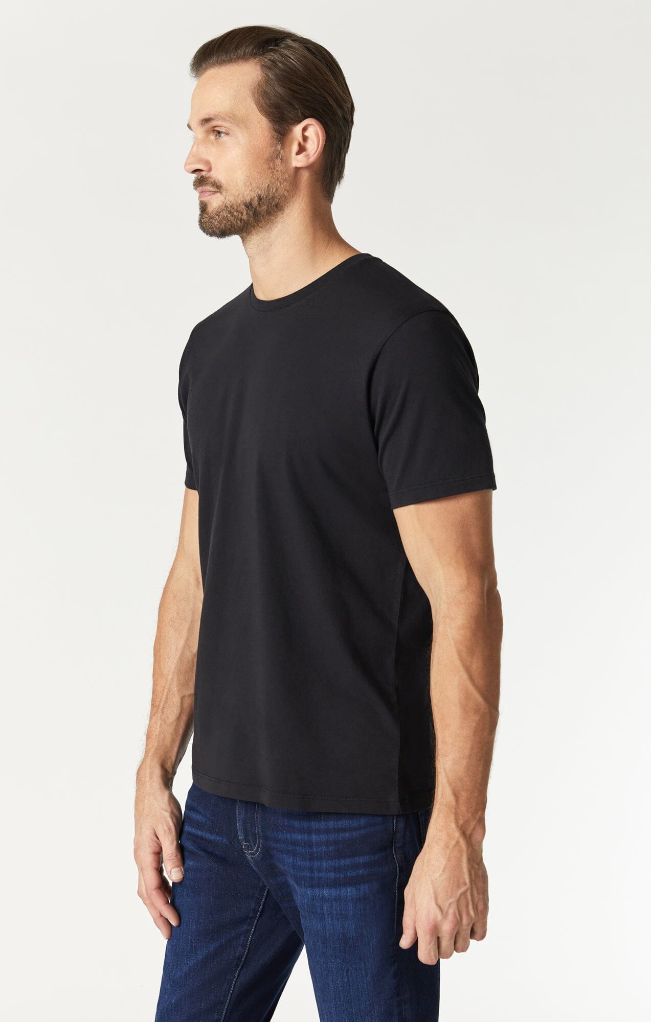 Mavi Men's Crew Neck T-Shirt In Twilight Blue