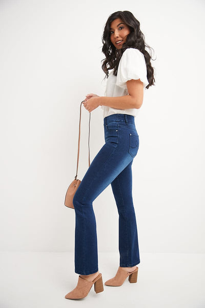 Buy Rekucci Women's Ease in to Comfort Fit Barely Bootcut Stretch Pants  Online at desertcartINDIA