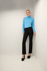 Pull-on Bootcut Dress Pants with Belt Loops & Tummy Control