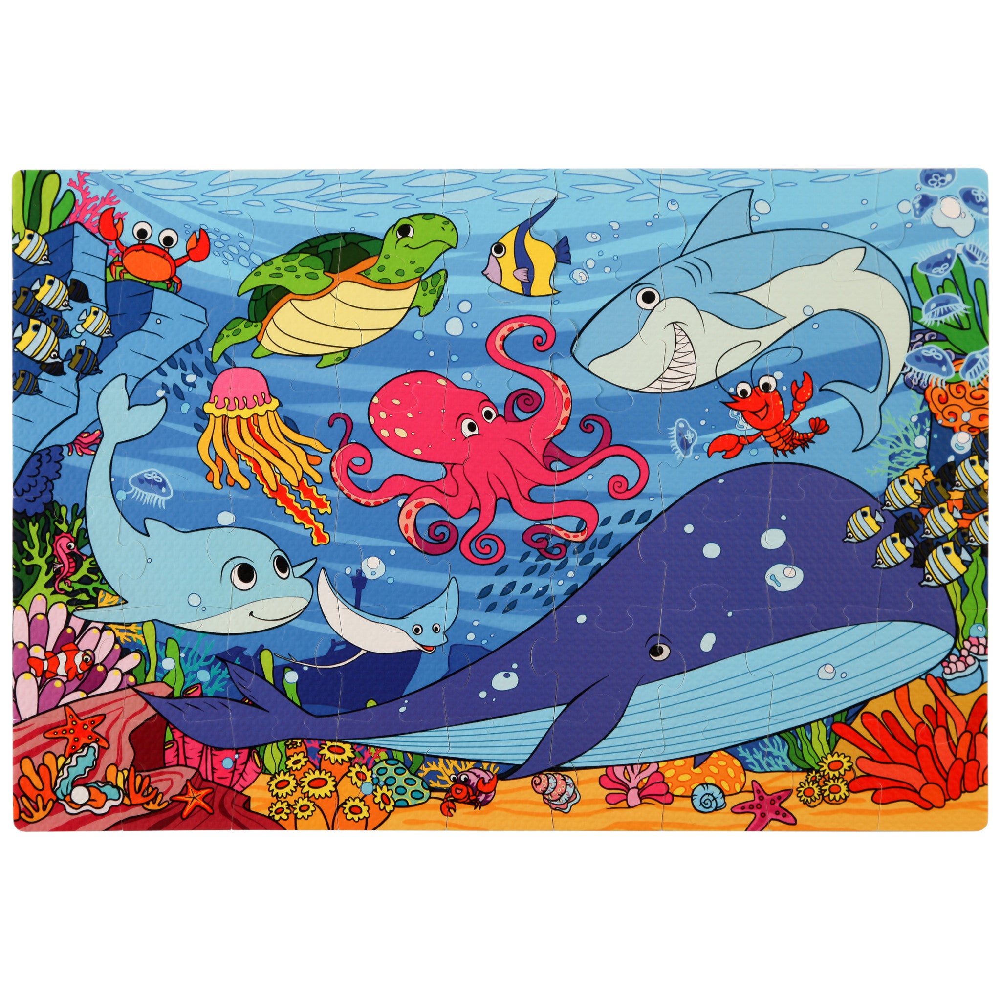 Under the Sea Foam Floor Puzzle - 54 Pieces - Premium Joy