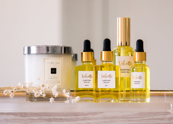 Velvette face, body, hair oils