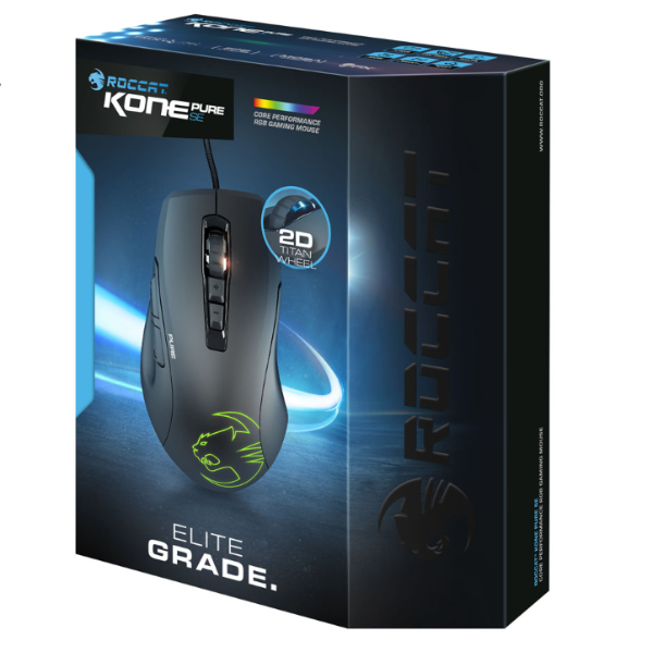Roccat Kone Pure Sel Core Performance 5000dpi Gaming Mouse Black
