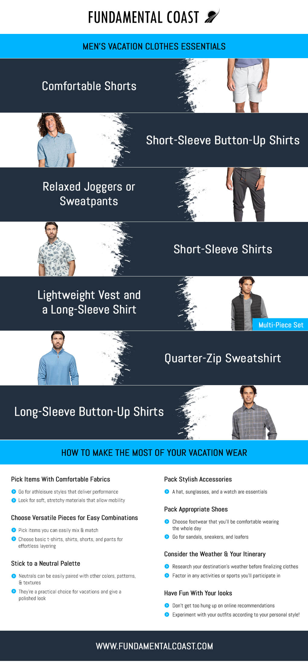 Men's Vacation Clothes Essentials and How to Make the Most of Your Vacation Wear