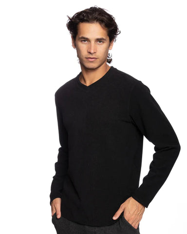 v-neck black sweater