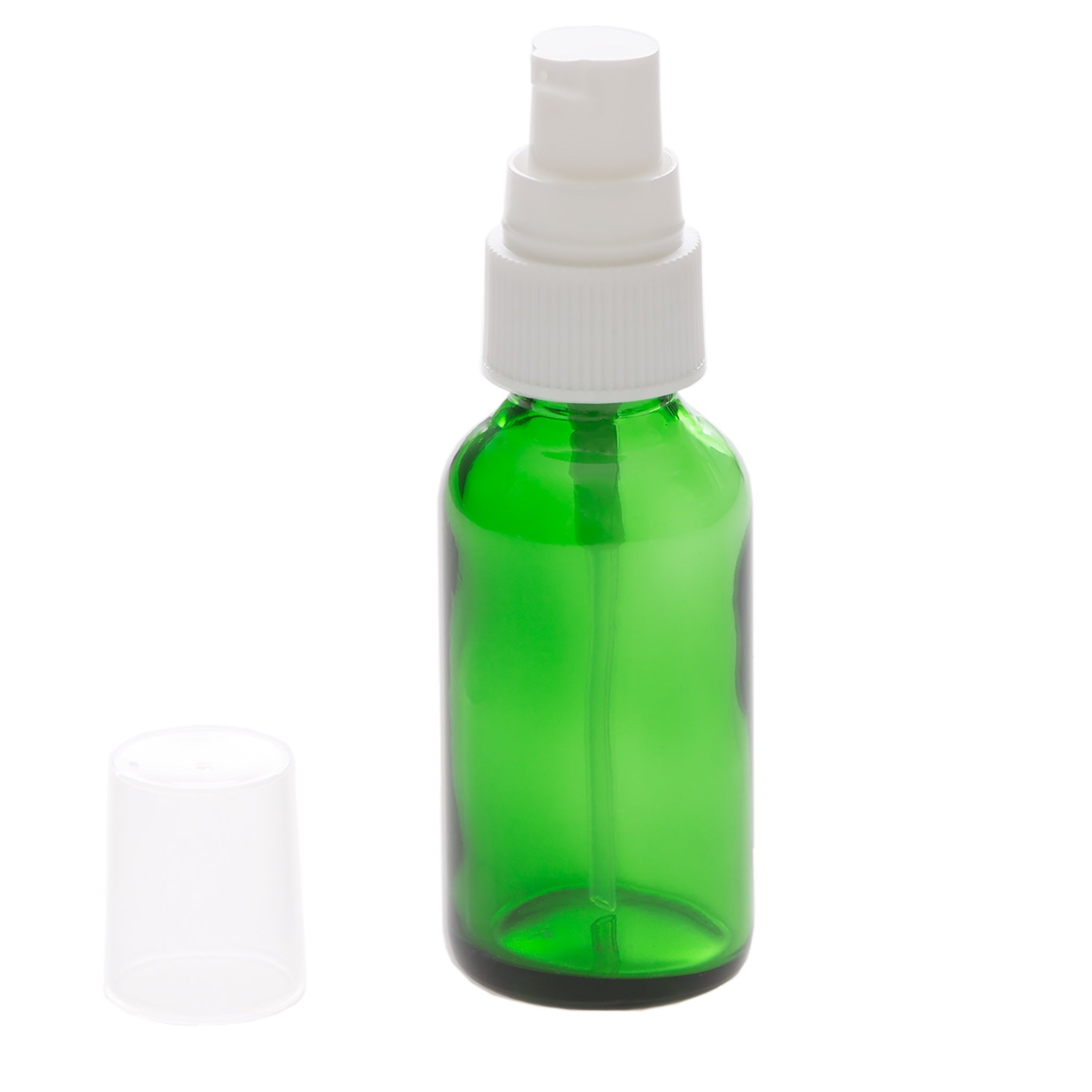 1 Oz Green Glass Bottle With 20 400 White Treatment Pump Voyageur Soap And Candle 3887