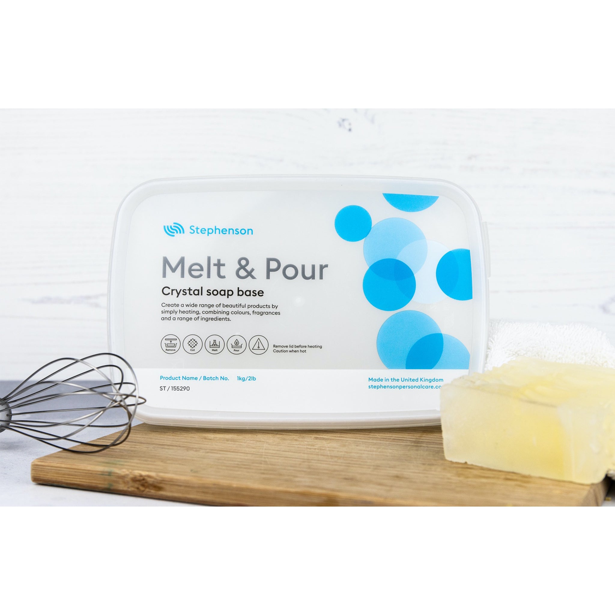 Stephenson Clear ST Melt & Pour Soap - 11.5kg - Voyageur Soap  Candle product image