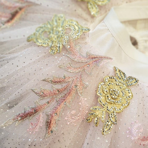 Hand-stitched embellishments by designer Kevin Kreisz of Kiki Kouture. Photo by Amy Brandt.