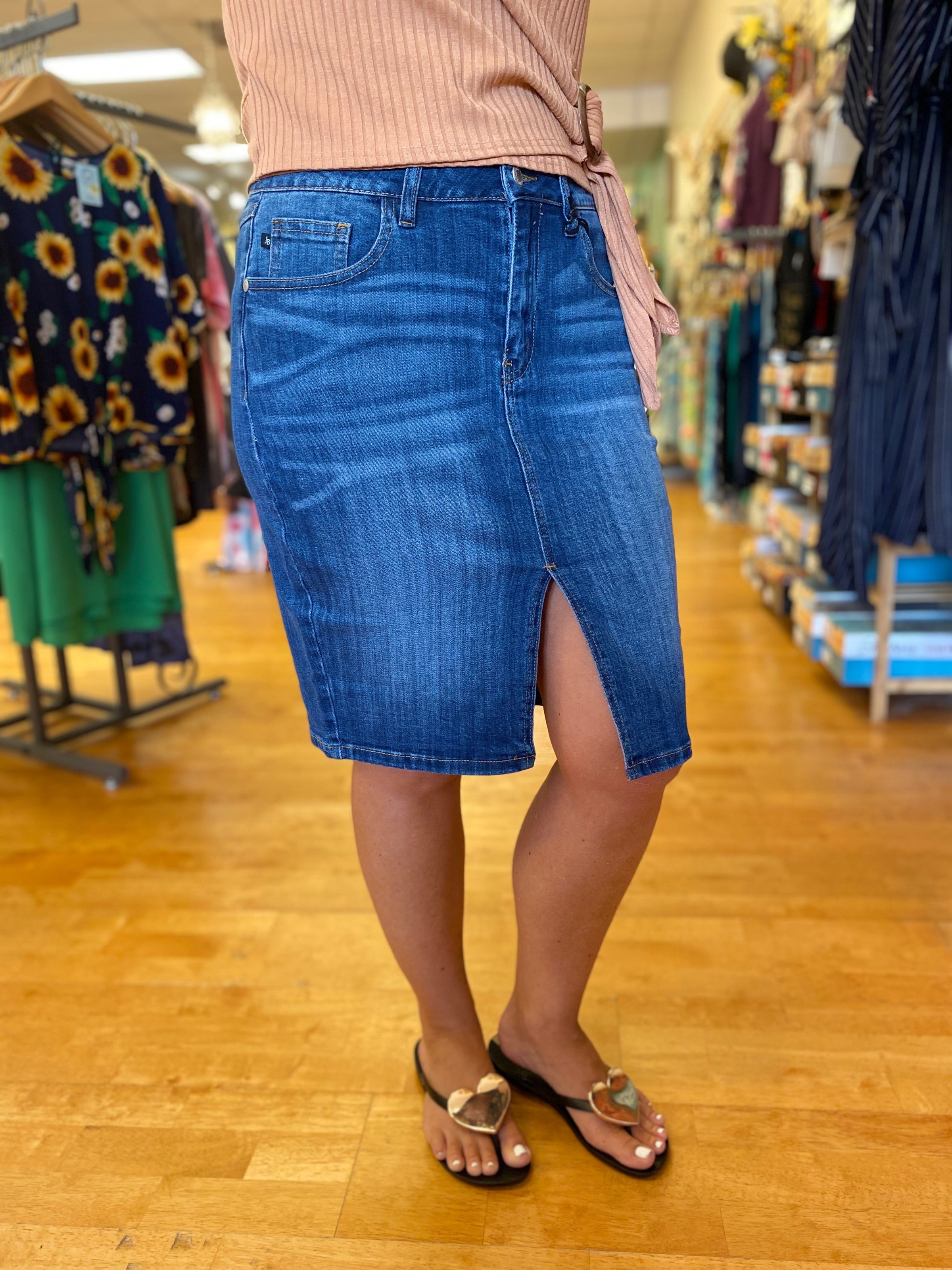 judy blue jean skirt