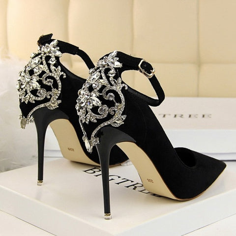 diamond embellished heels