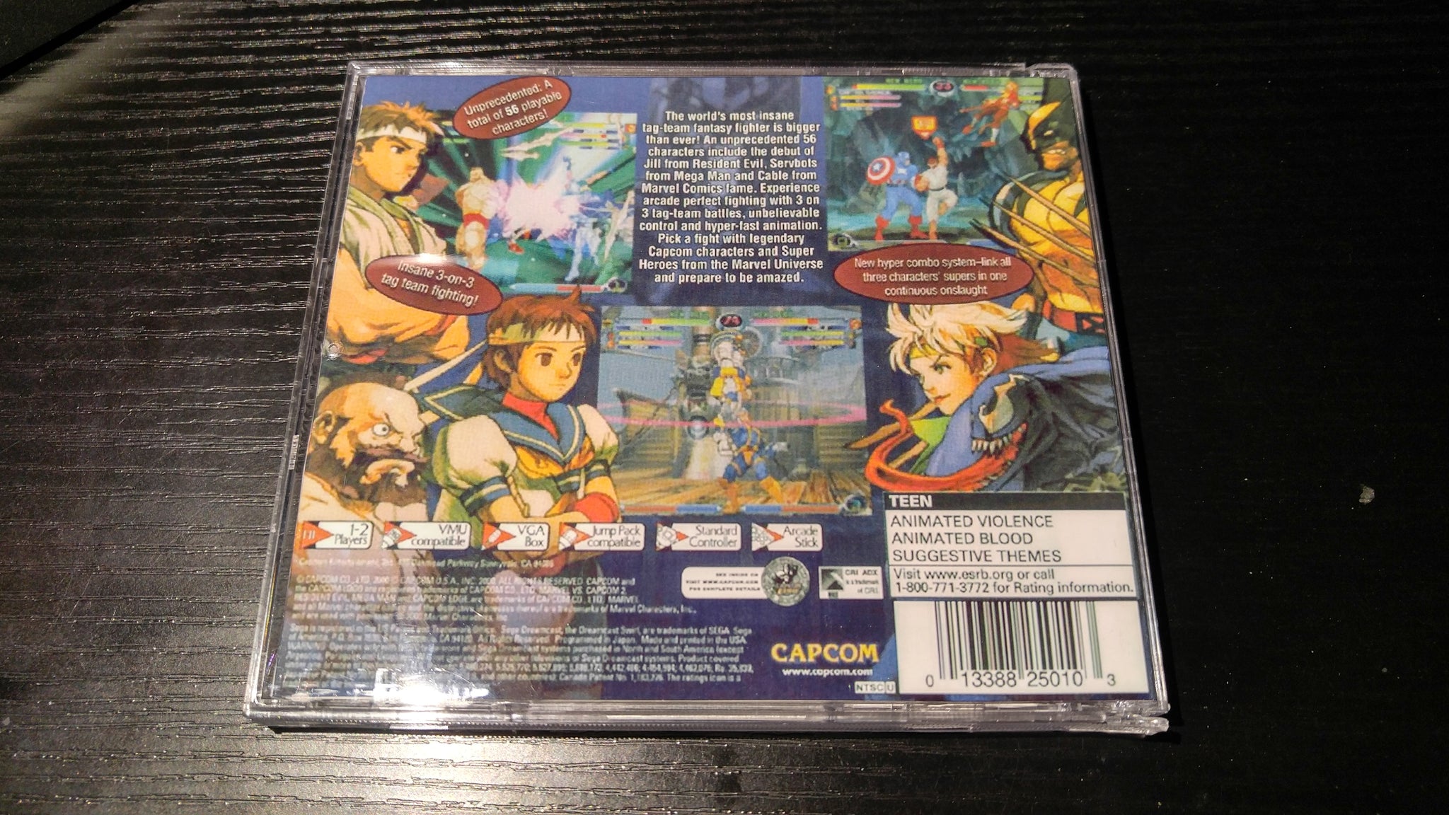 Marvel Vs Capcom 2 Sega Dreamcast Nightwing Video Game Reproductions 