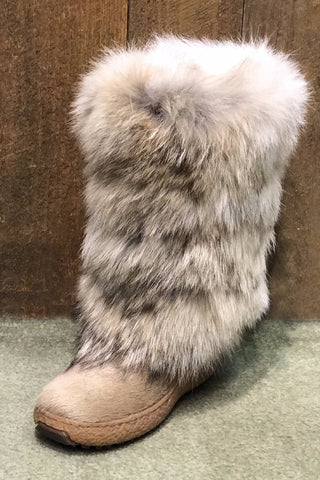 coyote fur boots