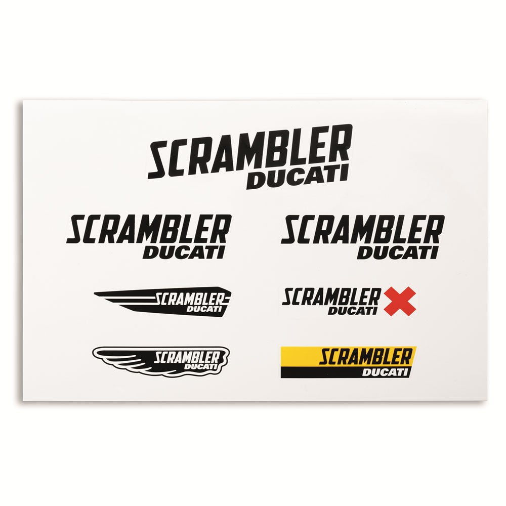 Scrambler Main Logo Sticker Set – ShopHVMC