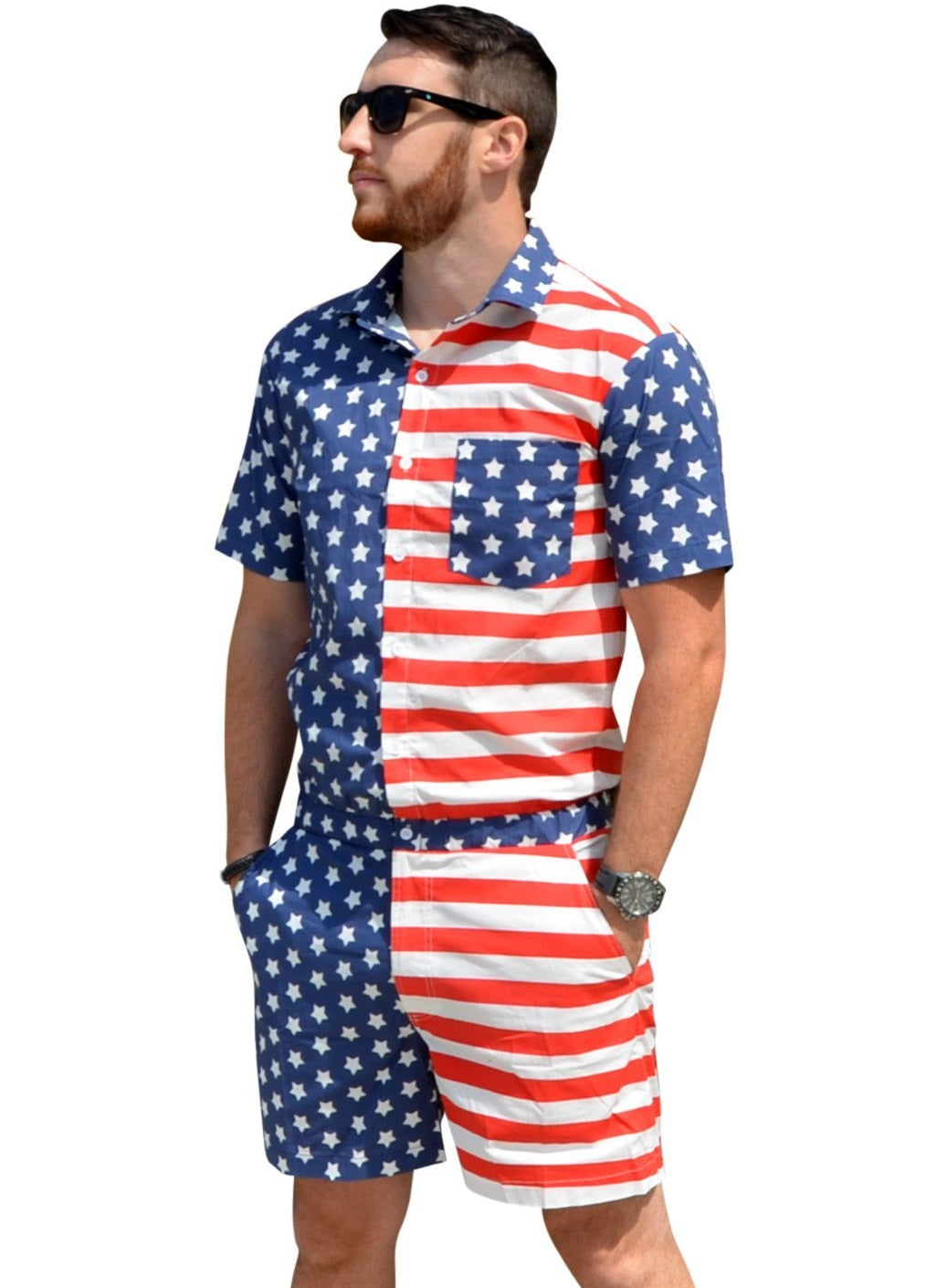 Male Romper - America! – Zesties Inc