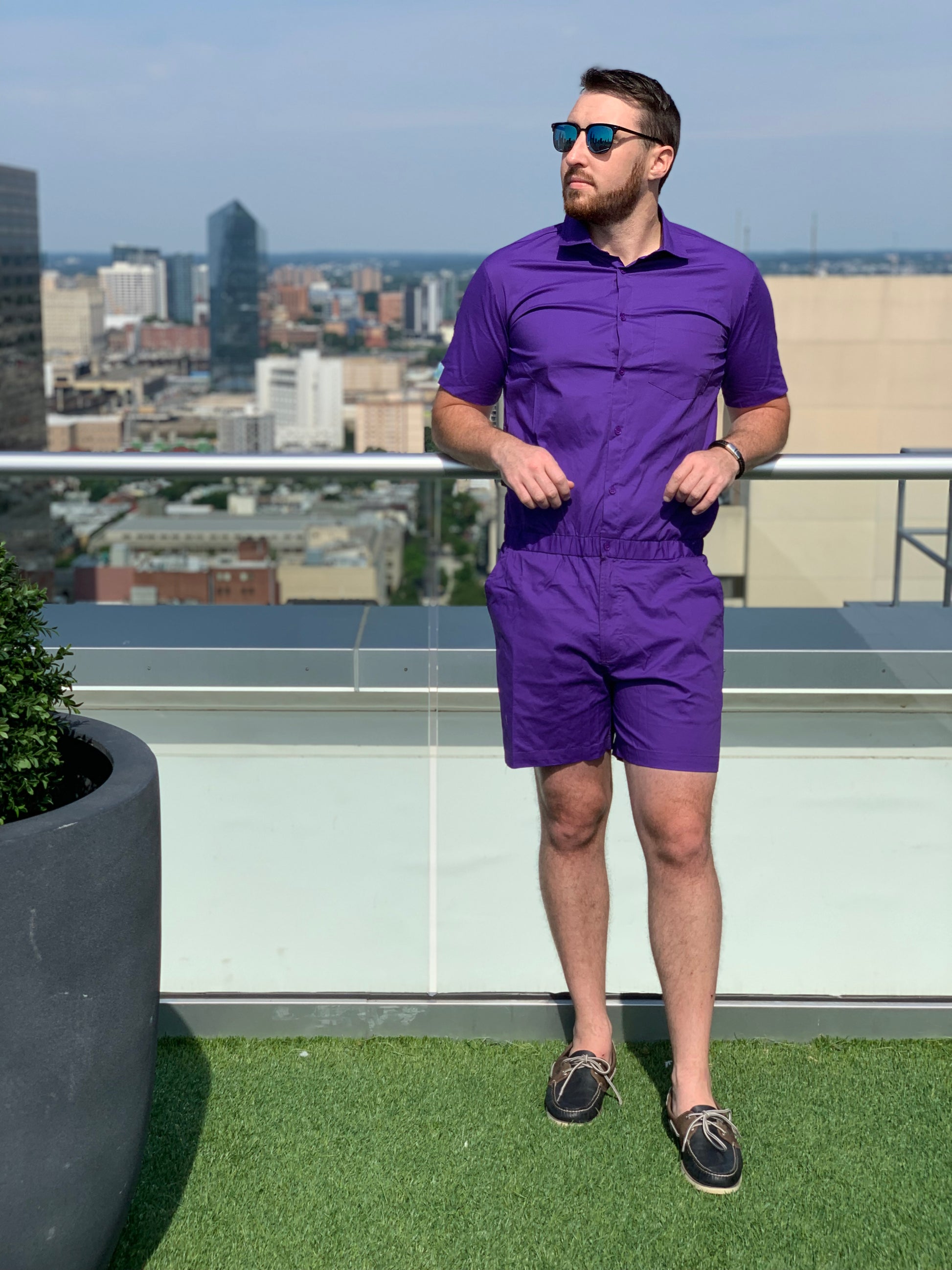 royal purple romper