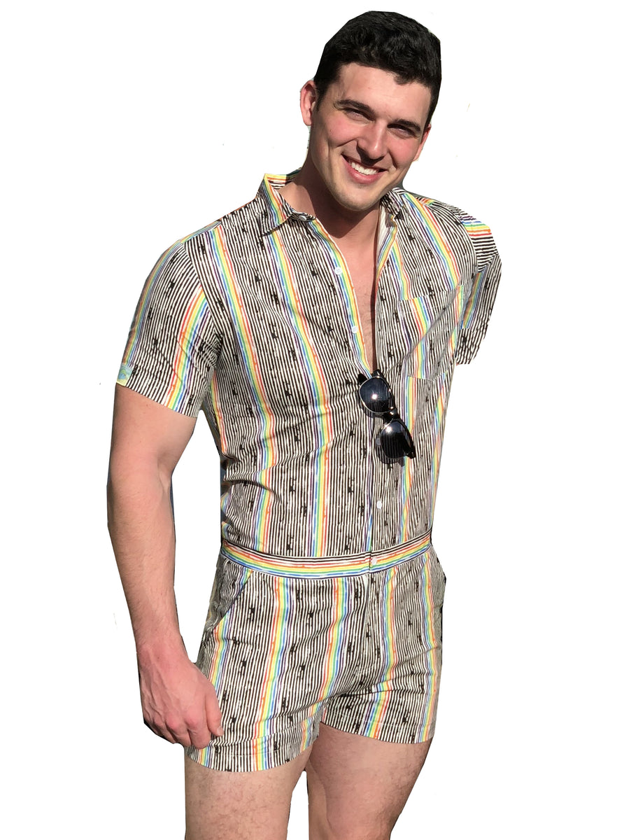 Pride Male Romper - Stealth – Zesties Inc