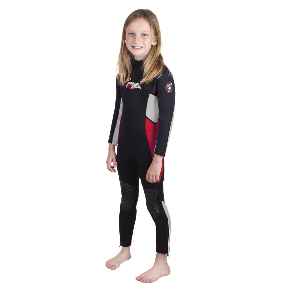 Waterproof Neoprene 3mm Children's Girls Long Sleeve Wetsuit